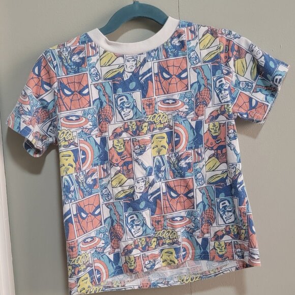 Boys Marvel T-Shirt Bundle 4T – Iron Man, Spider-Man, Captain America + More - Picture 3 of 6
